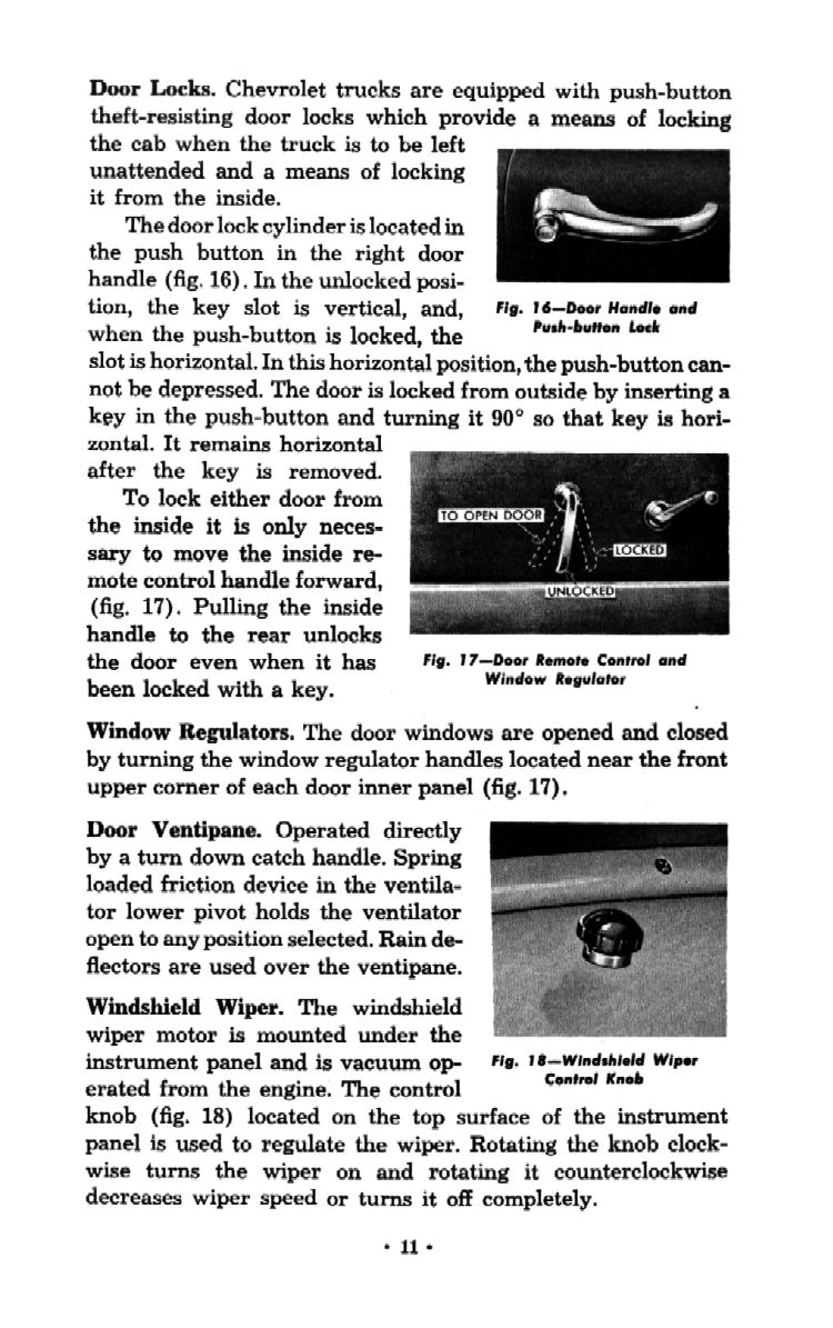 1954 Chevrolet Trucks Operators Manual Page 74